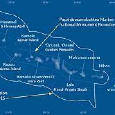 map of Northwestern Hawaiian Islands