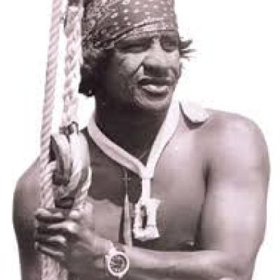 Eddie Aikau posing for the camera